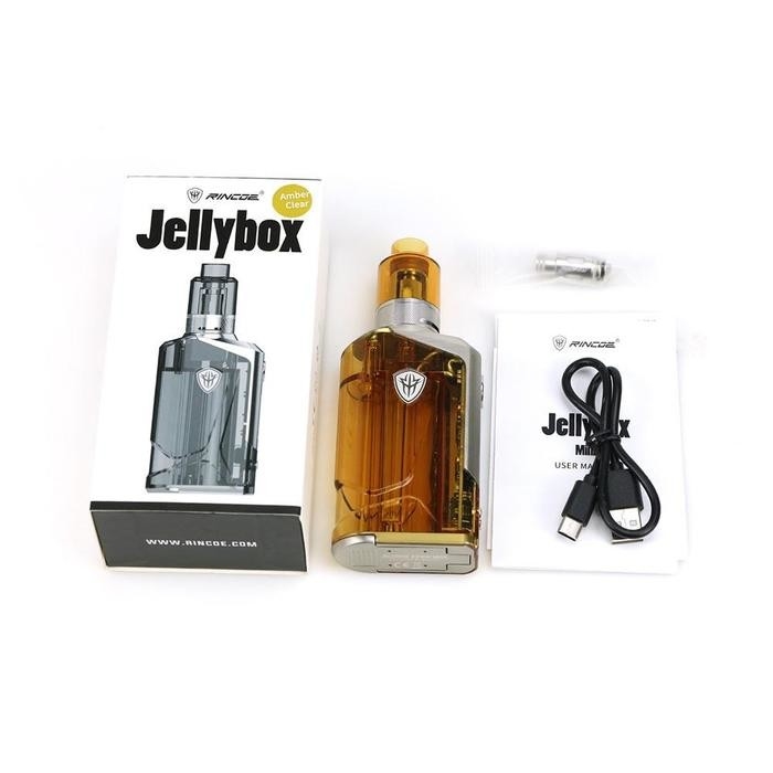Rincoe Jellybox 228w Box Mod Kits Dual 18650 แบตเตอรี่ 4.8ml Sub Ohm Tank