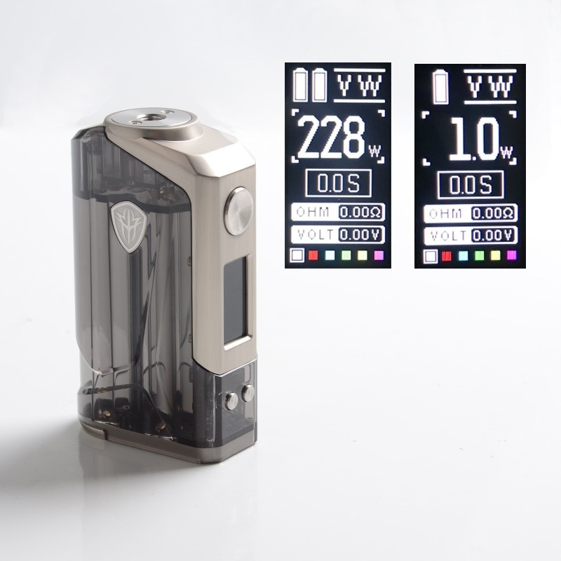 Rincoe Jellybox 228w Box Mod Kits Dual 18650 แบตเตอรี่ 4.8ml Sub Ohm Tank