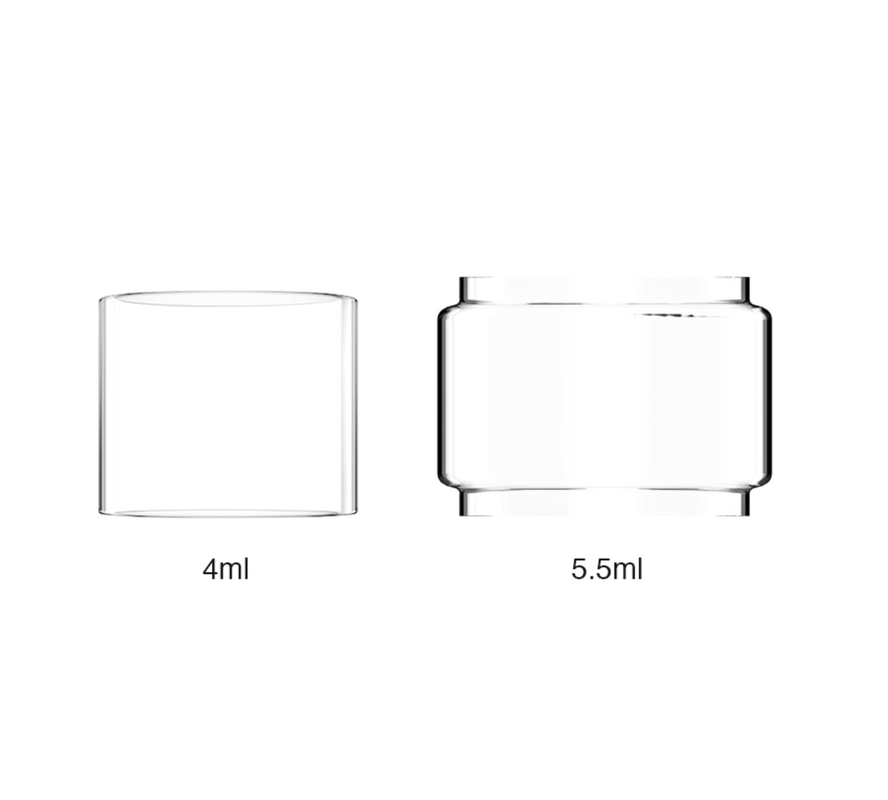 เปลี่ยนหลอดแก้ว Pyrex สำหรับ Zeus Dual / Zeus X 5.5ml แว่นตาหลอดไฟสำหรับ Vape Tank