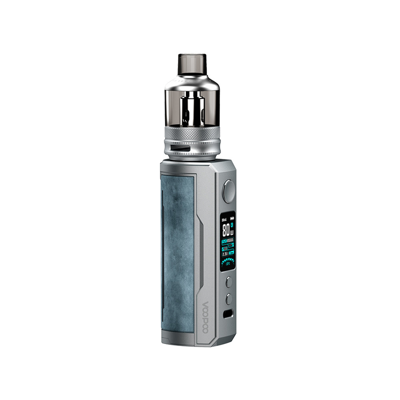 ชุดเริ่มต้นบุหรี่ E สุขภาพ 100 วัตต์เดี่ยว 18650 21700 แบตเตอรี่ Tpp Pod ถัง Voopoo Drag X Plus