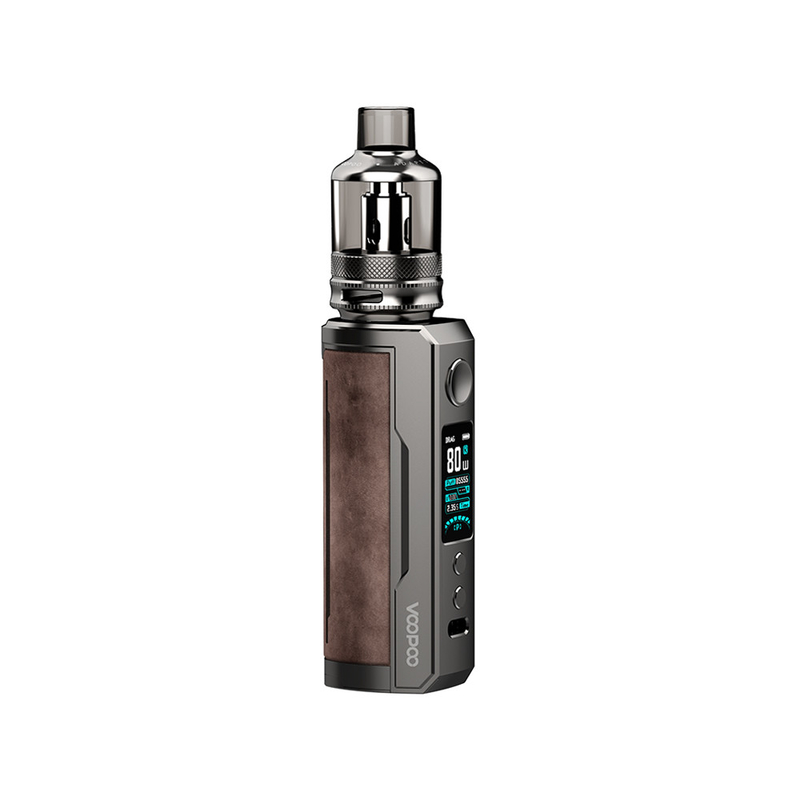 ชุดเริ่มต้นบุหรี่ E สุขภาพ 100 วัตต์เดี่ยว 18650 21700 แบตเตอรี่ Tpp Pod ถัง Voopoo Drag X Plus