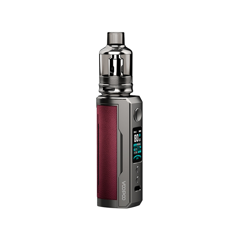ชุดเริ่มต้นบุหรี่ E สุขภาพ 100 วัตต์เดี่ยว 18650 21700 แบตเตอรี่ Tpp Pod ถัง Voopoo Drag X Plus