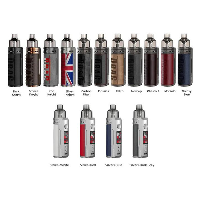 โลหะผสมสังกะสี + PCTG กล่อง Mod Kits Voopoo Drag X 18650 4.5ml 80w E Liquid Vape ปากกา
