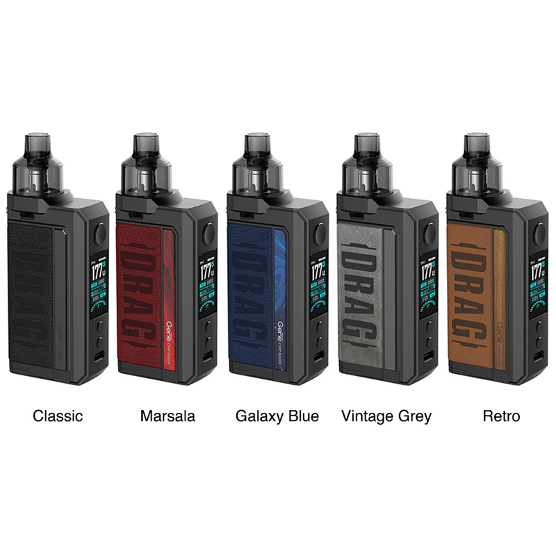 Dual 18650 Pod Mod 177w Box Mod Kits Pnp คอยส์ Voopoo Drag Max Vape