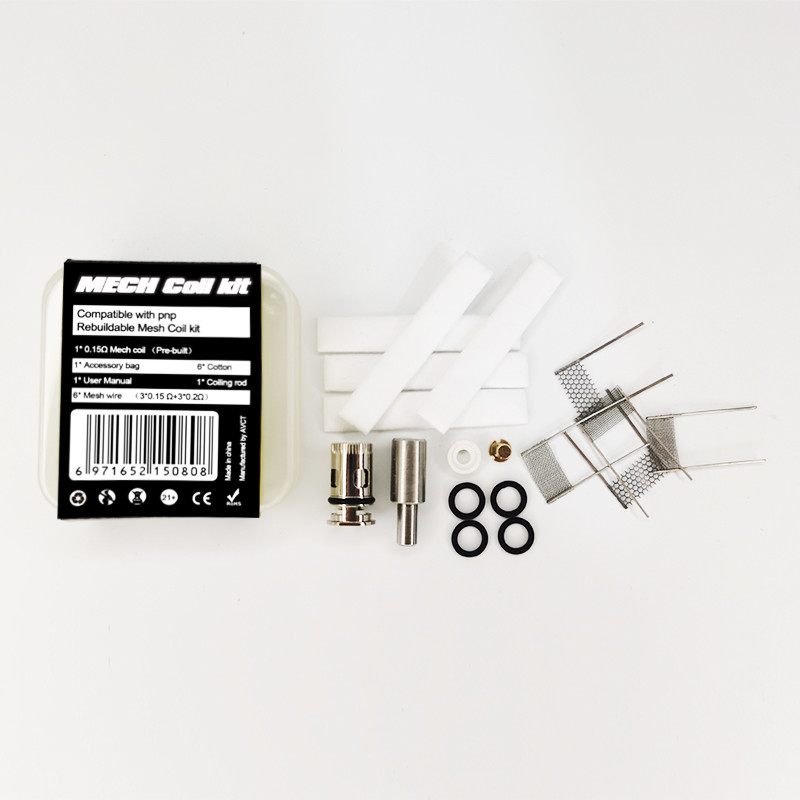 6 In 1 Voopoo Mesh Coil Kit Vape Coil อุปกรณ์ทดแทนกระเป๋า 28g