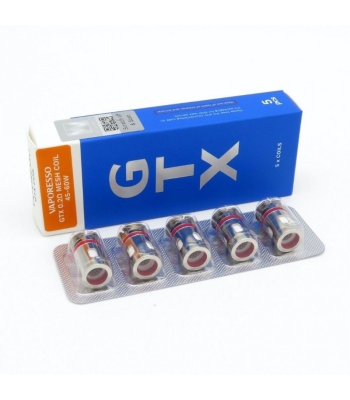 Vaporesso Gtx Coil 5 ชิ้น Target Pm80 Gtx Core Vape Mesh Coil เปลี่ยน 35g