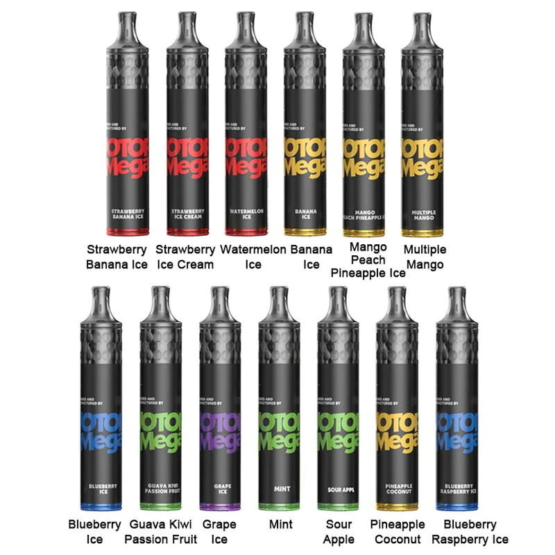 Wotofo Mega Disposable Pod Vapes Kit 1500 พัฟ 980ma 5ml E Liquid 1.6ohm Wire