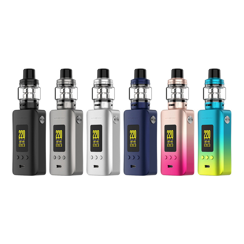 8ml Turbo Airflow System Box Mod Kits แบตเตอรี่ Dual 18650 44 x 29 x 138.5mm