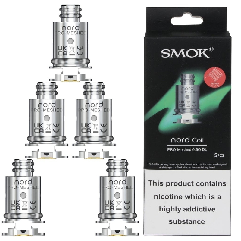 Smok Nord Pro Coil 5 ชิ้น Vape Coil เปลี่ยนตาข่ายคอยล์สำหรับ DL / MTL