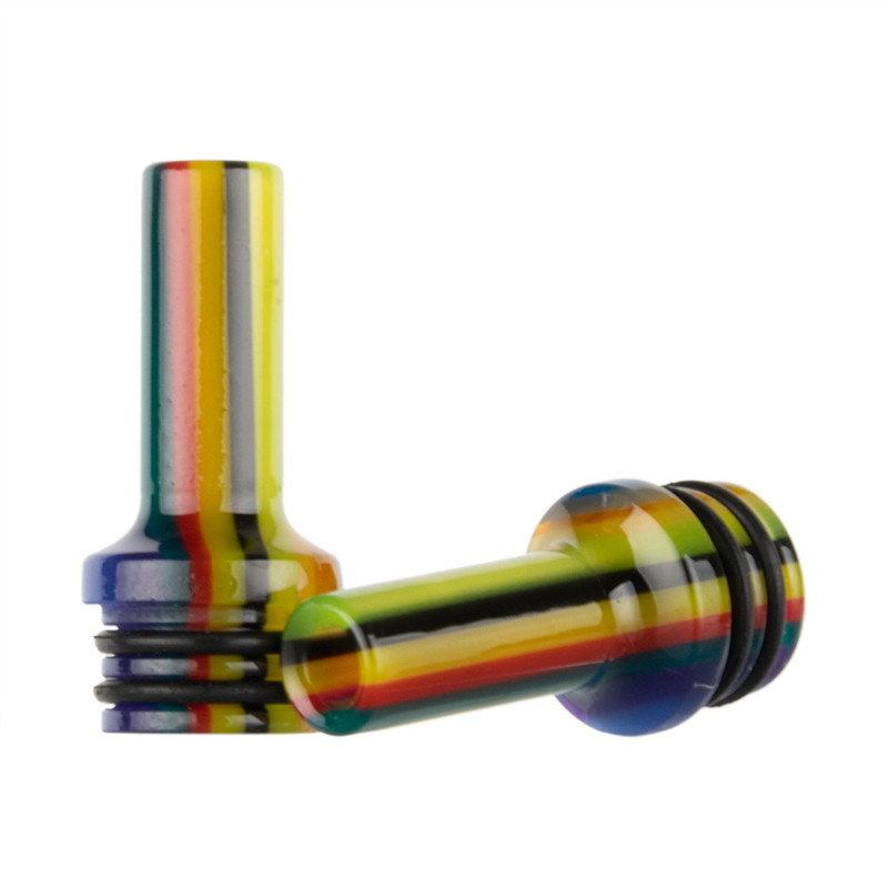 AS285 เรซิ่นสายรุ้ง 510 MTL กำหนดเอง Vape เคล็ดลับหยดสำหรับ Vape ปากกา Atomizer ตลับ