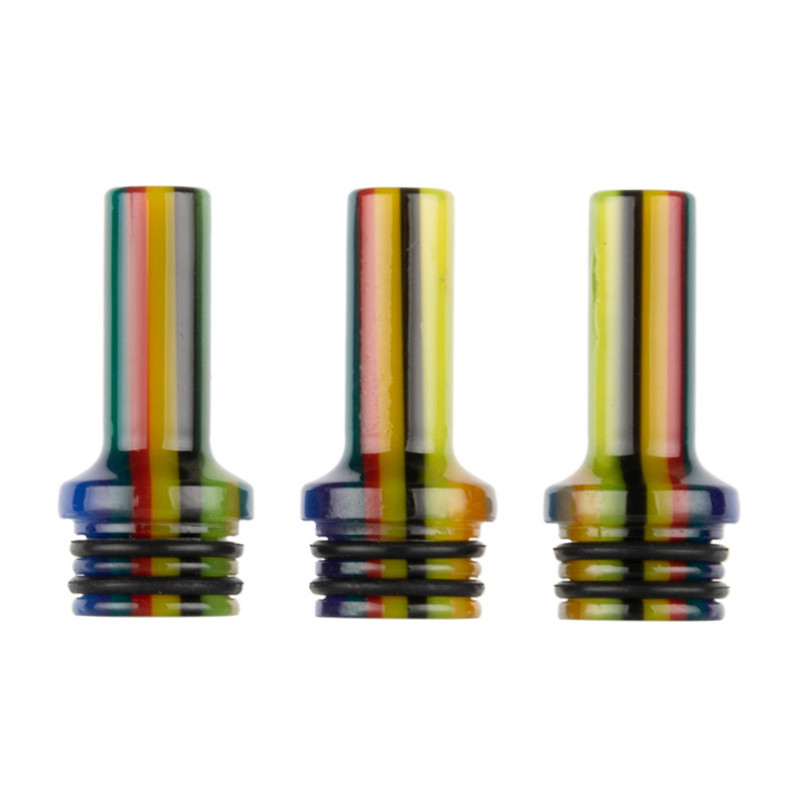 AS285 เรซิ่นสายรุ้ง 510 MTL กำหนดเอง Vape เคล็ดลับหยดสำหรับ Vape ปากกา Atomizer ตลับ