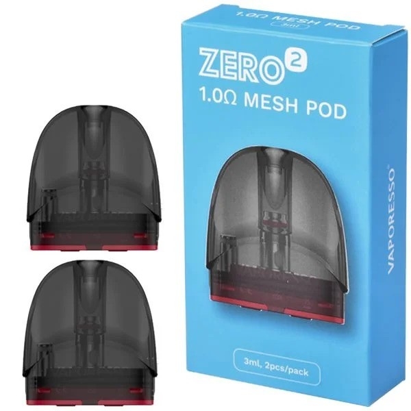 2 ชิ้นตาข่าย 1.0 โอห์ม Vaporesso Zero 2 คาร์ทริดจ์ Visible Pod ระบบเติม PTF
