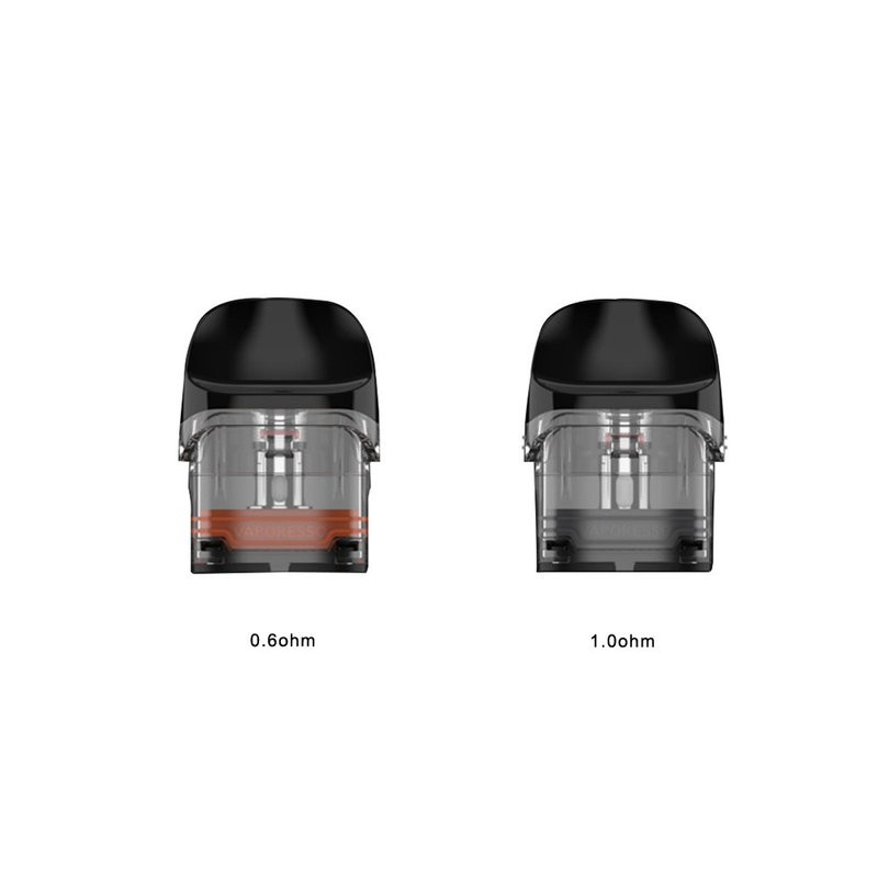 Vaporesso Luxe QS ตลับเปล่า Pod 2ml 0.6ohm 1.0ohm 4pcs สำหรับ Luxe QS Kit / Luxe Q Kit