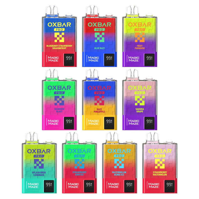 Oxbar Magic Maze Pro 10k เครื่องเป่าล้างครั้งเดียว 10000 กล่อง 900mah 18ml น้ําเหลว 5% คิ๊ตเป่าล้างครั้งเดียว