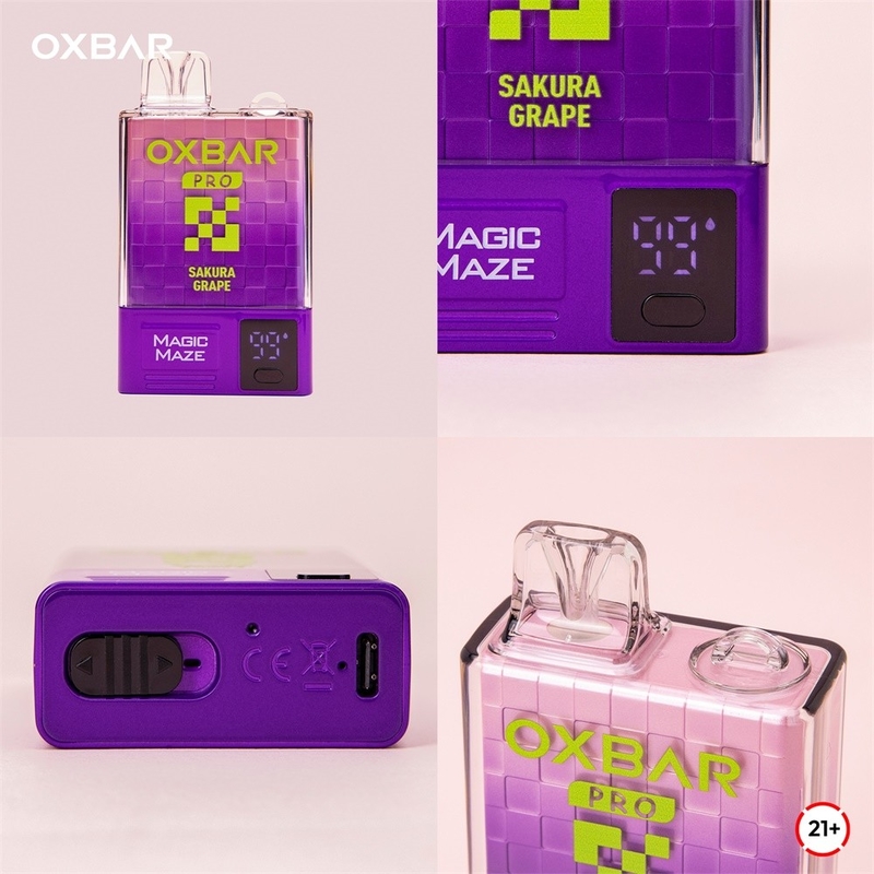 Oxbar Magic Maze Pro 10k เครื่องเป่าล้างครั้งเดียว 10000 กล่อง 900mah 18ml น้ําเหลว 5% คิ๊ตเป่าล้างครั้งเดียว