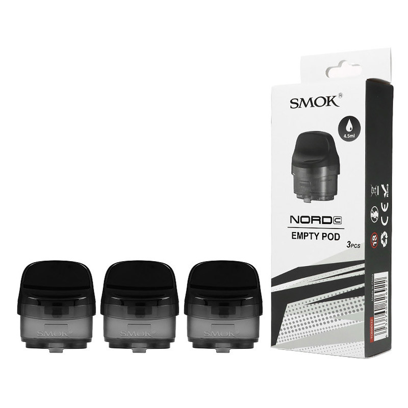 SMOK Nord C กระปุกกระเป๋าว่าง 4.5ml 3 ชิ้น/บรรจุ กระเป๋าว่าง