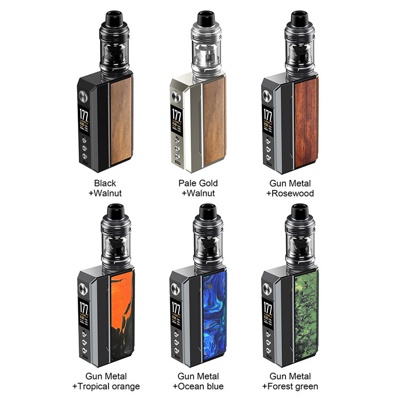 วูโป้ ดราก 4 คิท 177w 4ml 5.5ml สําหรับทุก Pnp Coils Uforce-L Tank Dual 18650 ชุดกล่องแบตเตอรี่