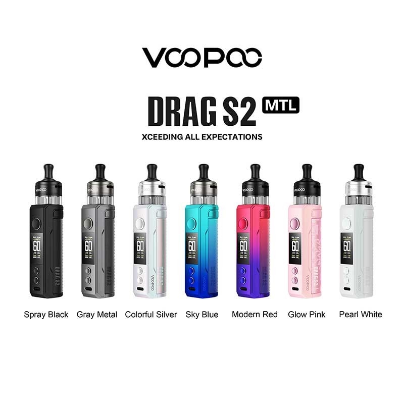 วูโป้ ดราก s2 Pod Mod คิต 60w กับ PnP X แคทริจ DTL / MTL 2500mAh 5ml